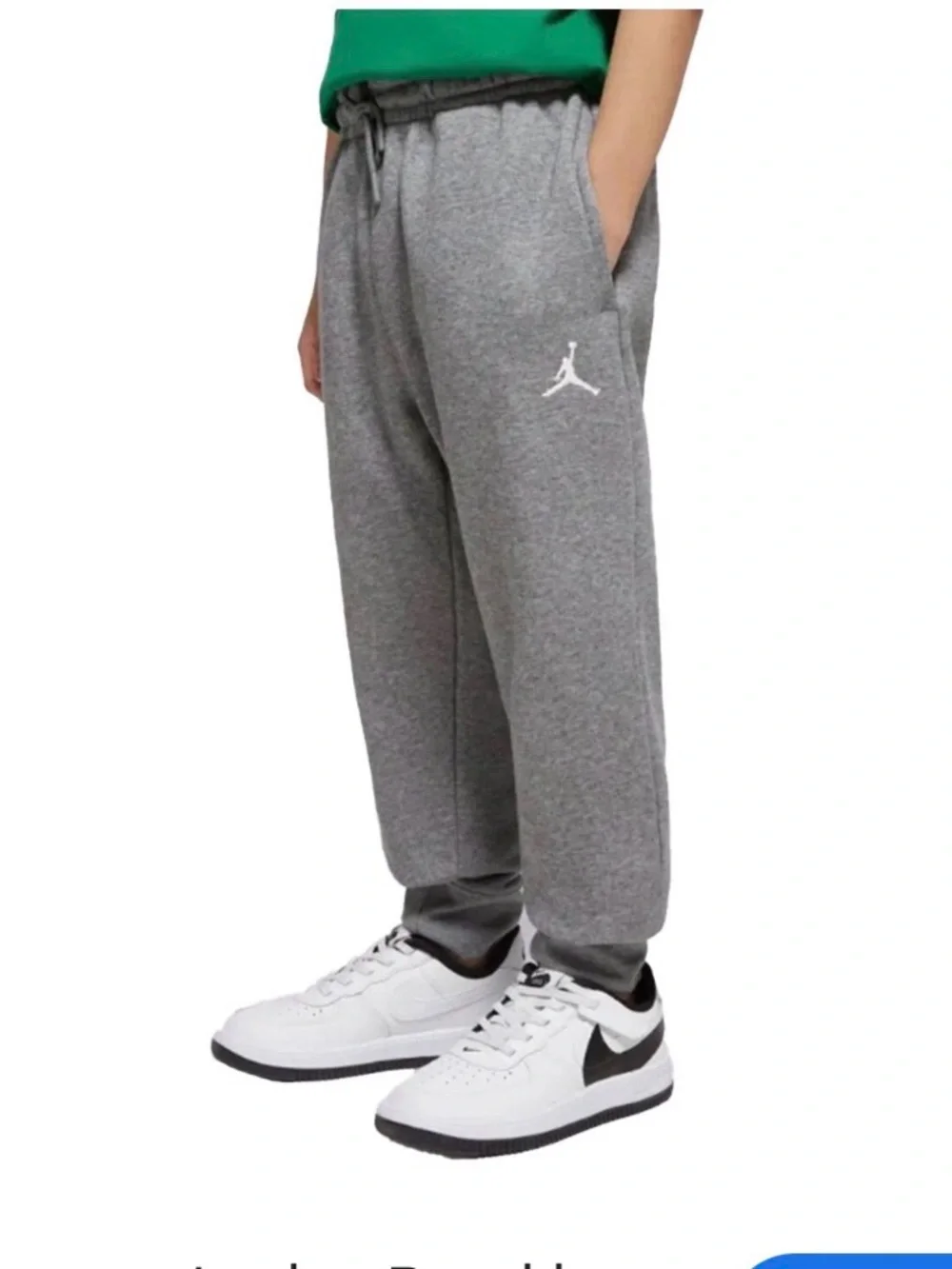 Jordan Kids Grey Joggers with Black Jumpman